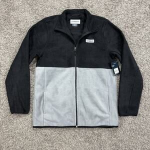 Mens Magellan Outerwear Arctic Fleece Caviar Black Gray Mens M